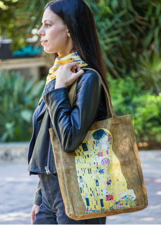 The Kiss - Gustav Klimt - Shopping Βags