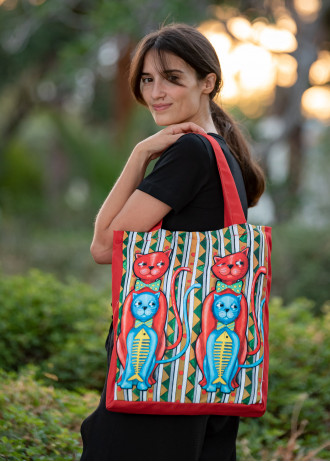 Maria Kokkini - Cats 2 - Shopping Βags