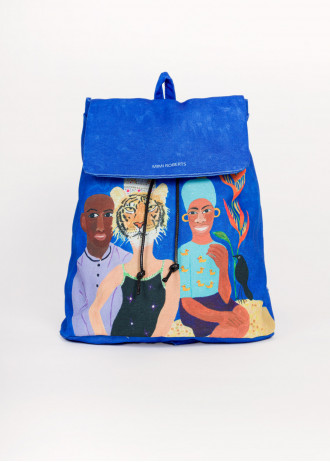 Mimi Roberts - The Woman with a Tiger Head - Canvas - Backpacks