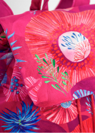 Underwater Collage - Velvet - Backpacks