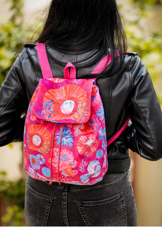 Underwater Collage - Velvet - Backpacks