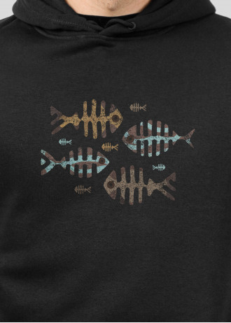 Fishbone Echoes of the Ocean - Hoodies