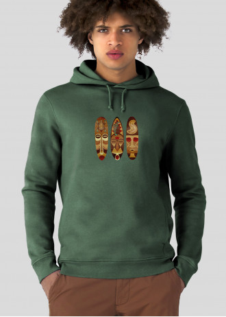 African Tribal masks of Wisdom  - Hoodies