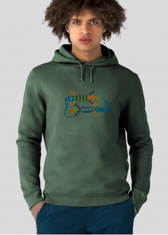 Happy colorful Lizards - Hoodies