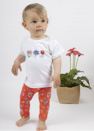 Red Floral  - Leggings