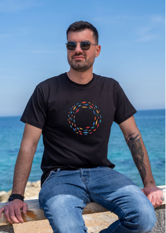 Aegean Fish Circle  - T-Shirts