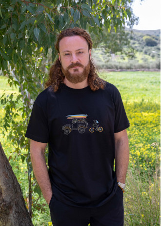 Surf Jeep & Cyclist  - T-Shirts