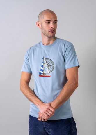 Sailing boat & Compass - T-Shirts