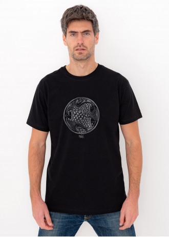 Maria Kokkini - Three Fish in Circle - T-Shirts