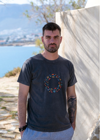 Aegean Fish Circle - Stonewashed T-Shirts