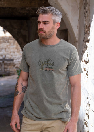 Olive Tree Camper - Stonewashed T-Shirts