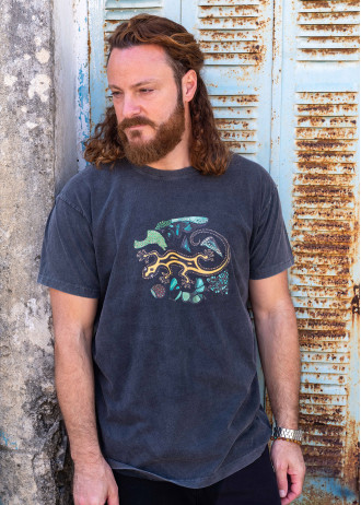 Mosaic Gecko - Stonewashed T-Shirts