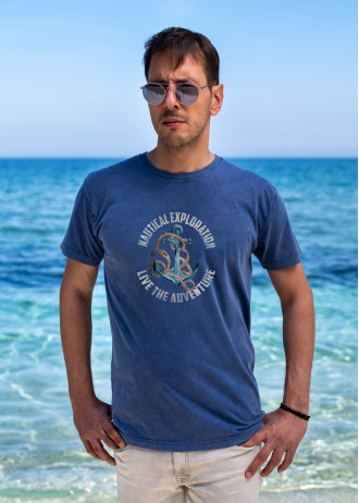 Nautical Exploration Anchor - Stonewashed T-Shirts