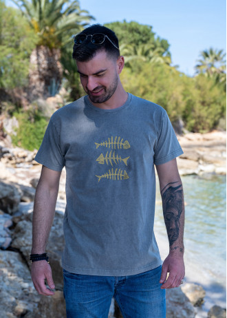 Fish Bones Trio - Stonewashed T-Shirts