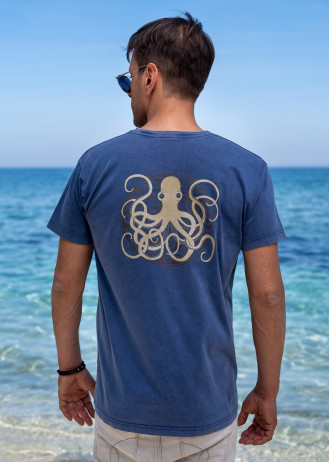 Minoan Octopus - Stonewashed T-Shirts