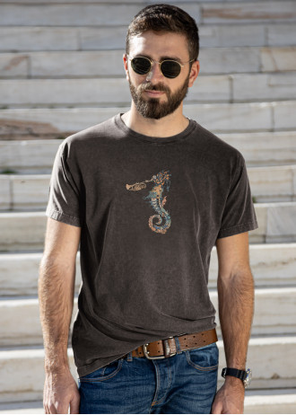 Ballad of the mechanical seahorse - Stonewashed T-Shirts