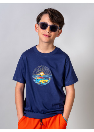Shark and Surfer Fun - T-Shirts