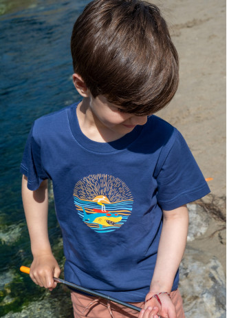 Shark and Surfer Fun - T-Shirts