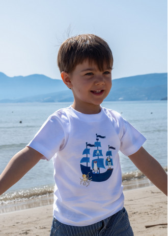 Pirate Penguins and Octopus - T-Shirts