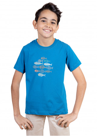 Colourful Fishbones - T-Shirts