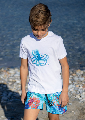 Blue Octopus - T-Shirts