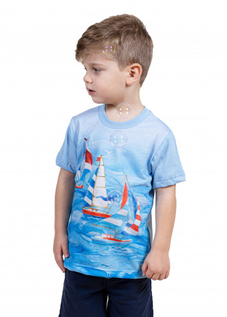 Colourful Boats - T-Shirts
