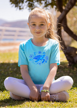 Blue Turtle and Corals - T-Shirts