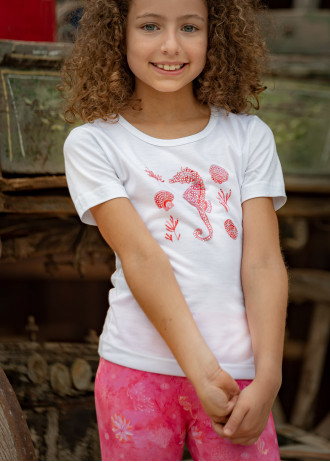 Seahorse and Corals - T-Shirts