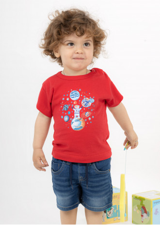 Astronaut and Planets - T-Shirts