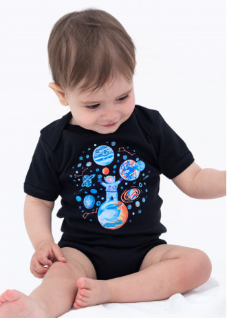With sleeve - Astronaut and Planets - Bodysuits