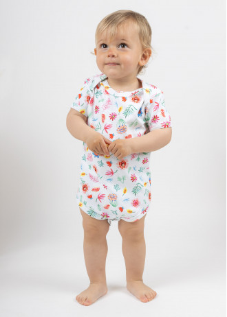 With sleeve - Floral - Bodysuits