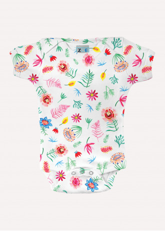 With sleeve - Floral - Bodysuits