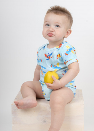 With sleeve - Airplanes - Bodysuits