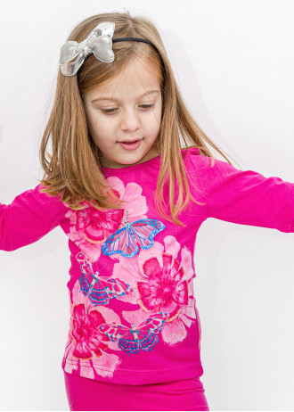 Pink Butterflies - Long Sleeve Shirts