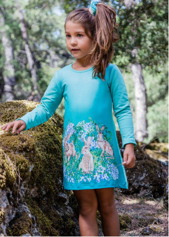 Bunny Garden - Long Sleeve Dresses