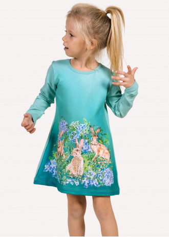 Bunny Garden - Long Sleeve Dresses