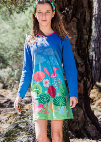 Woodland Animals - Long Sleeve Dresses