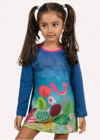 Woodland Animals - Long Sleeve Dresses