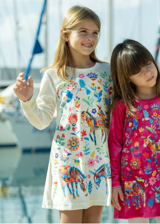 Donkeys in White - Velvet Dresses