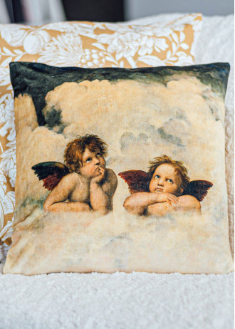 Raffaello - Two Angels - Cushions Velvet