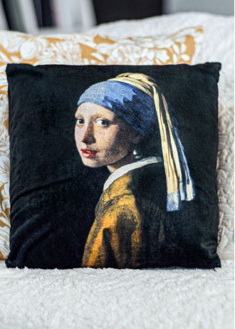 Johannes Vermeer - Girl with a Pearl Earring - Cushions Velvet