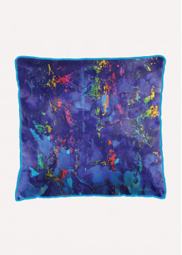 Mimi Roberts - Ink Splash Blue - Cushions Velvet