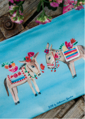 Beautiful Donkeys - Clutches Canvas