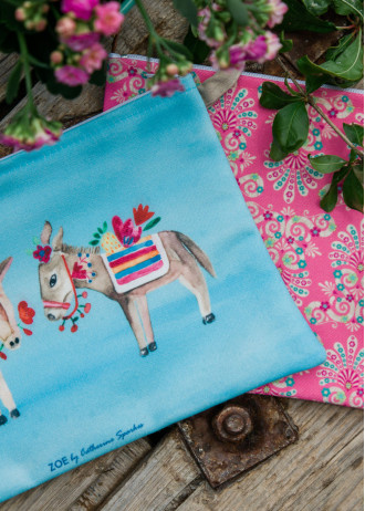 Beautiful Donkeys - Clutches Canvas