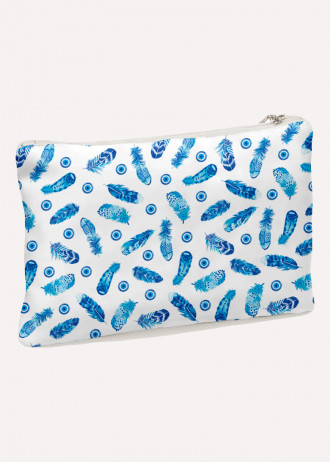 Feathers Blue - Clutches Canvas