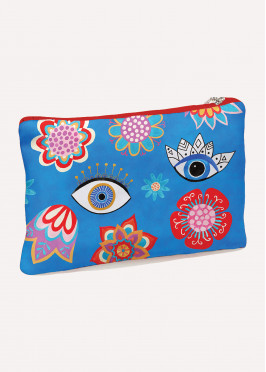 Blue Lucky Eye  - Clutches Canvas