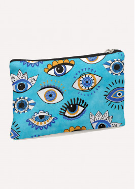 Light Blue Lucky Eye - Clutches Canvas