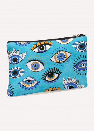 Light Blue Lucky Eye - Clutches Canvas