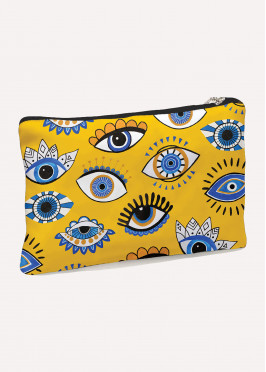 Yellow Lucky Eye - Clutches Canvas