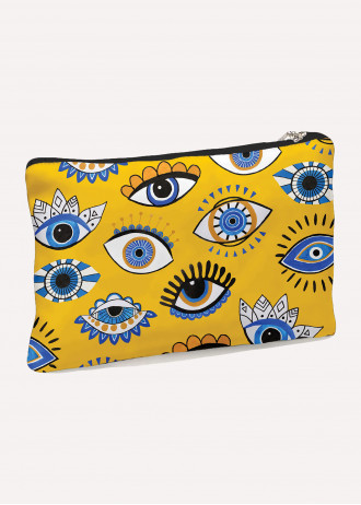 Yellow Lucky Eye - Clutches Canvas